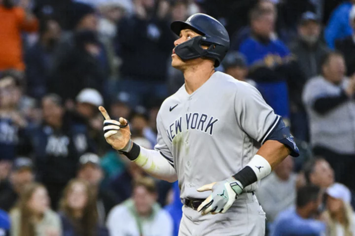 Aaron Judge hits 18th homer of season, Yankees beat Mariners 10-2