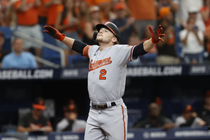 Gunnar Henderson and Ryan O'Hearn homer as AL East-leading Orioles beat Rays 5-3 to take 3 of 4