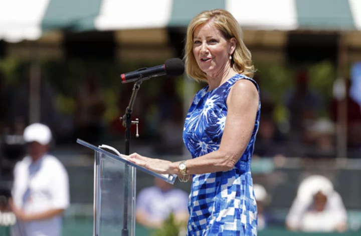 Chris Evert will be honored by the US Tennis Association Foundation