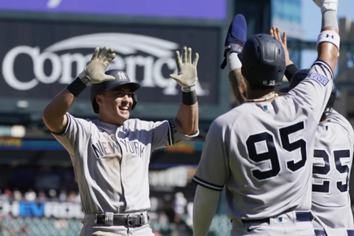 Volpe becomes 20-20 player as Yankees lose to Tigers 4-3 in 10-inning series finale