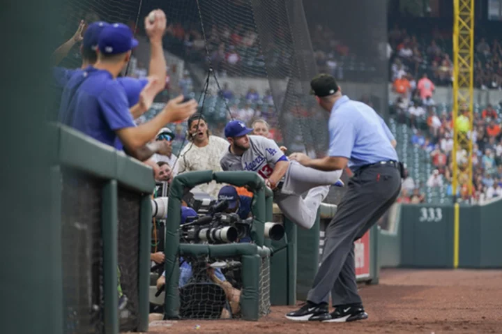 Grand Slam (Taylor's Version) helps Dodgers snap Baltimore's 8-game winning streak with 6-4 victory