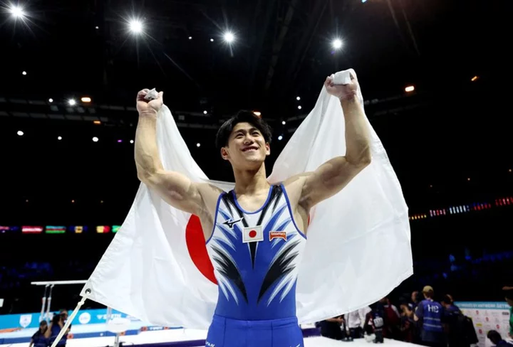 Gymnastics-Japan's Hashimoto wins second all-around world title