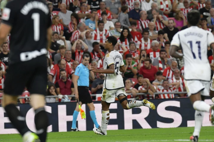 Jude Bellingham scores on Real Madrid debut in 2-0 win at Athletic Bilbao in Spanish league opener
