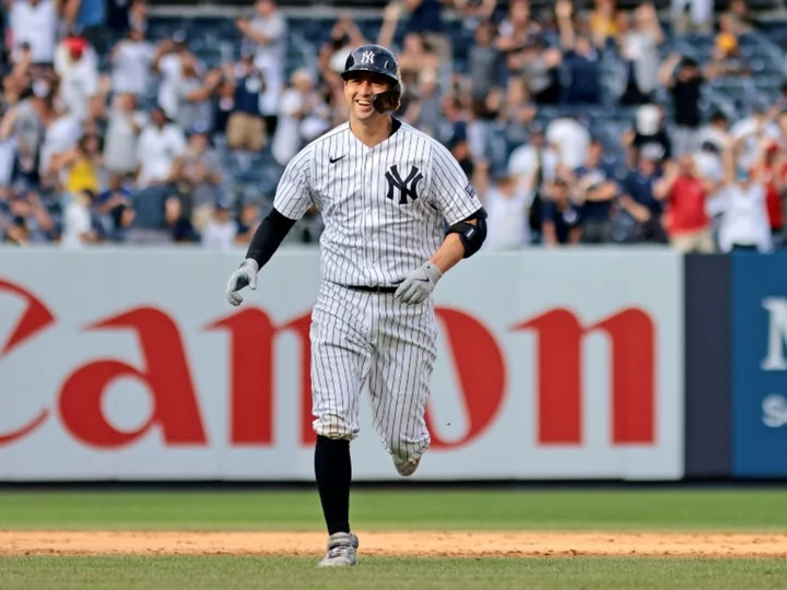 Yankees held hit-less through 10 but beat Brewers in 13 innings