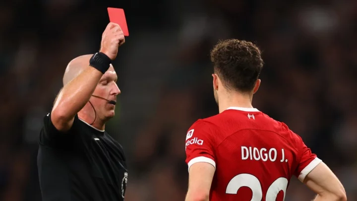 Jurgen Klopp bemused by Diogo Jota red card as Tottenham fallout continues