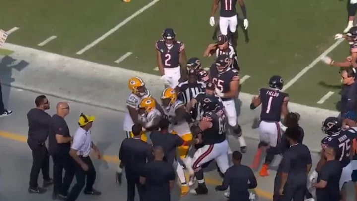 Fight Breaks Out in Packers-Bears Game After Hit on Justin Fields