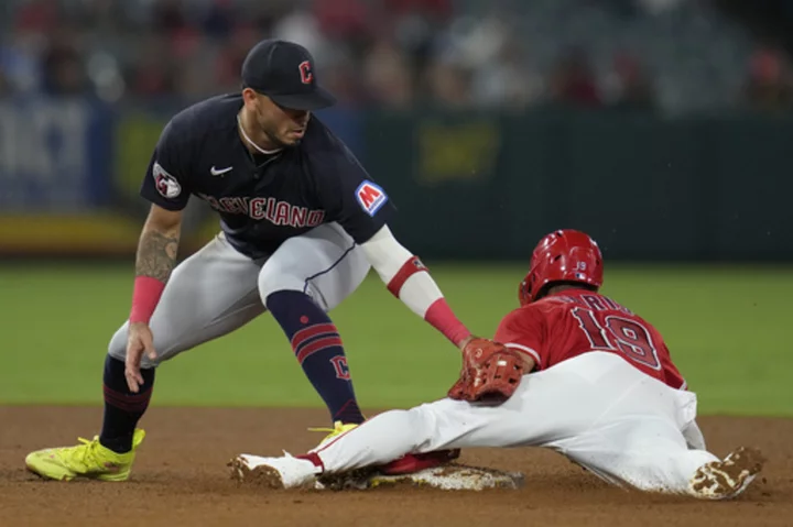 Randal Grichuk delivers walk-off RBI, Angels score twice in the 9th to beat Cleveland 3-2