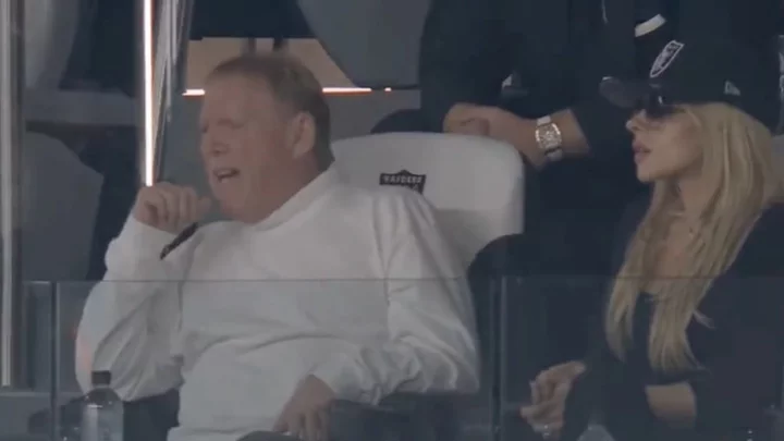 Angry Mark Davis Didn't Like Something During Raiders - Packers