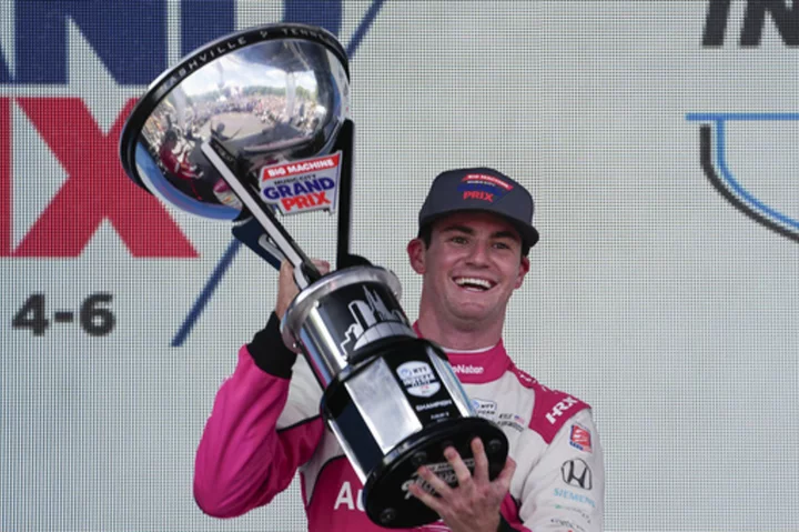 Kyle Kirkwood wins Music City Grand Prix for 2nd win of season for Andretti