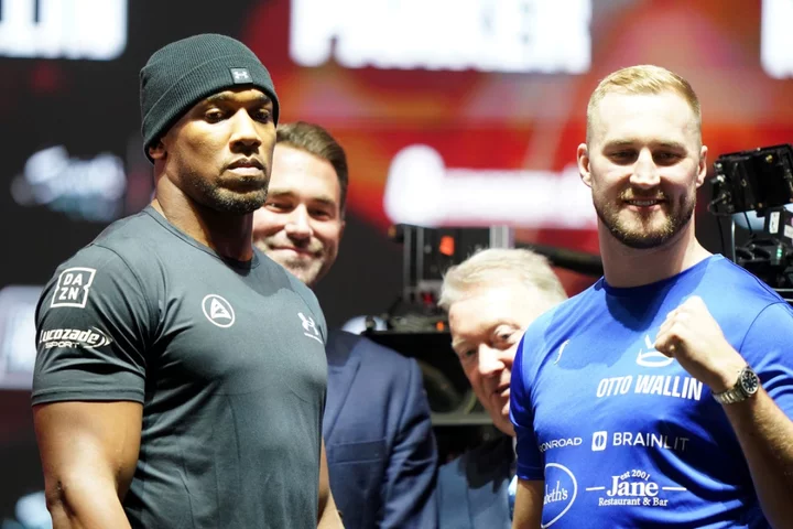 Anthony Joshua sees Otto Wallin as stepping stone on way to title fight