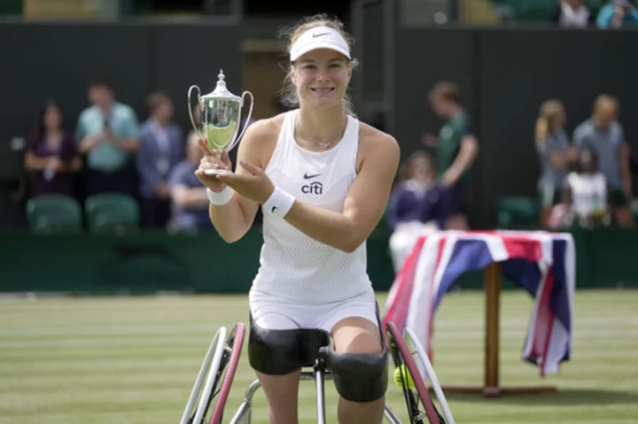 De Groot secures 11th straight Grand Slam title by winning the women's wheelchair final at Wimbledon