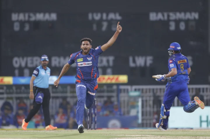 Lucknow beats Mumbai to stay in contention for top-four in IPL 2023