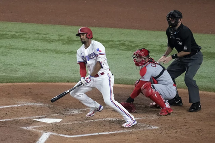 Semien hit streak to 24, scores winning run as Rangers walk-off Cards 4-3