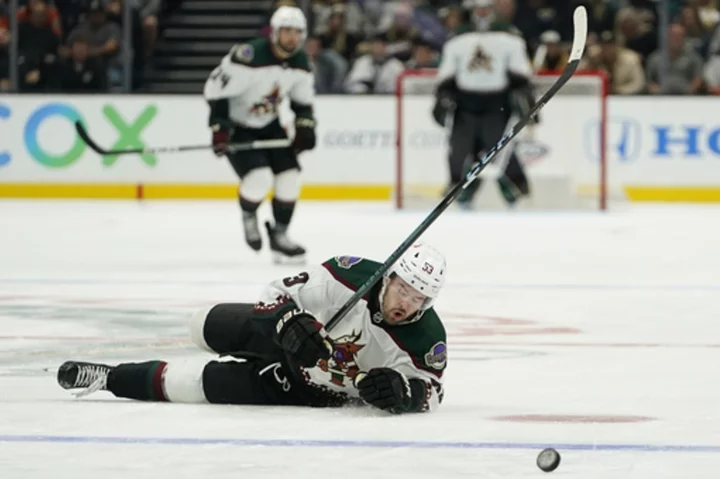 Troy Terry completes 2nd hat trick with OT goal and give Ducks 4-3 victory over Coyotes