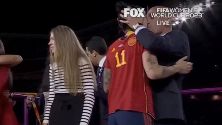 Spanish RSFF President Luis Rubiales Kissed Jenni Hermoso on the Lips After World Cup Victory