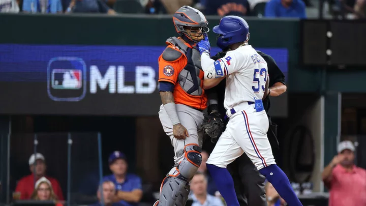 Benches Clear During ALCS After Adolis Garcia Gets Drilled