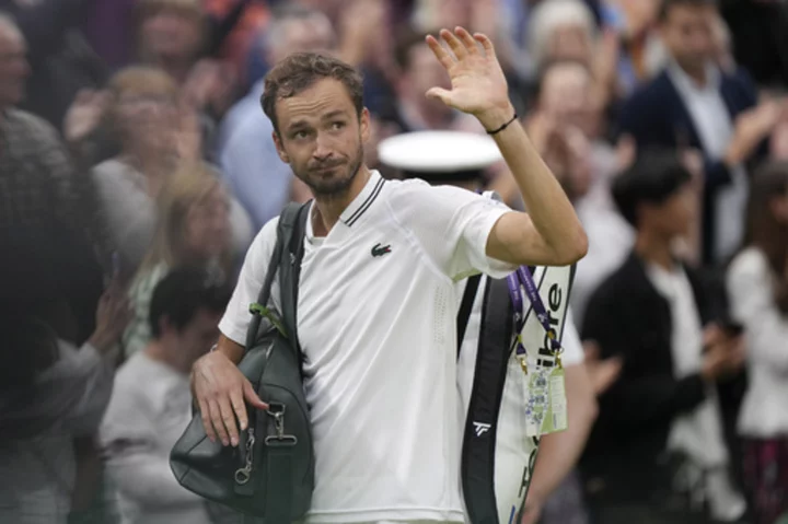 Daniil Medvedev gets the Wimbledon crowd behind him after missing last year because he is Russian