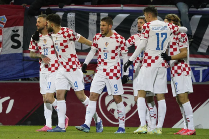 Croatia on course for Euro 2024 spot with 2-0 win over Latvia after Wales drops points