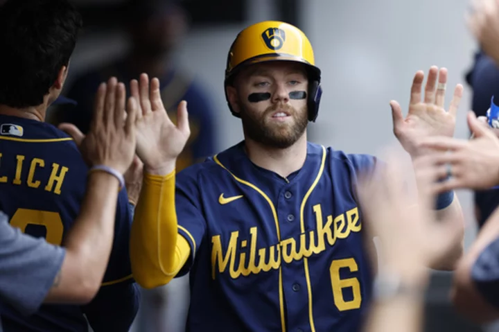 Brewers' Miller beats his former team with an RBI double in the 10th in 5-4 win over Guardians