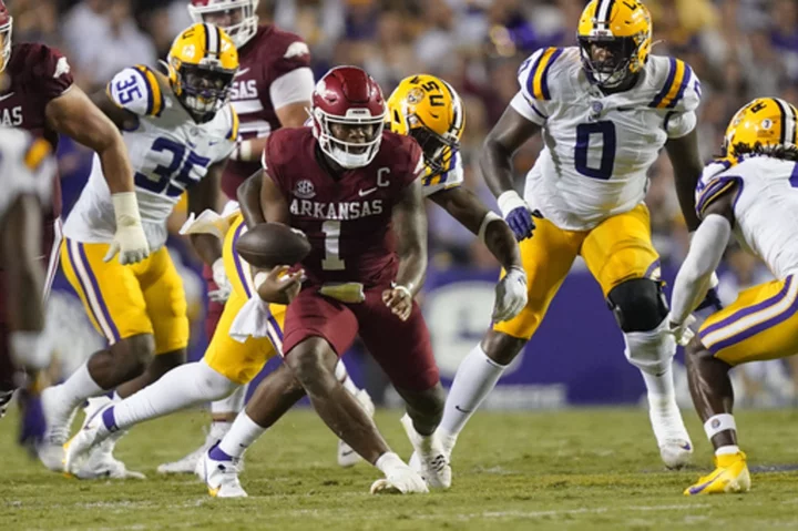 SEC West rivals Ole Miss, Arkansas meet with the promise of more offensive fireworks