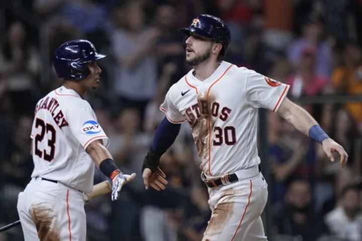 Alvarez homers, Tucker surpasses 100 RBIs as Astros increase AL West lead with 7-5 win over Padres