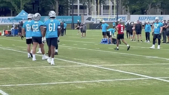 Bryce Young Really Does Look Tiny Next to NFL Linemen