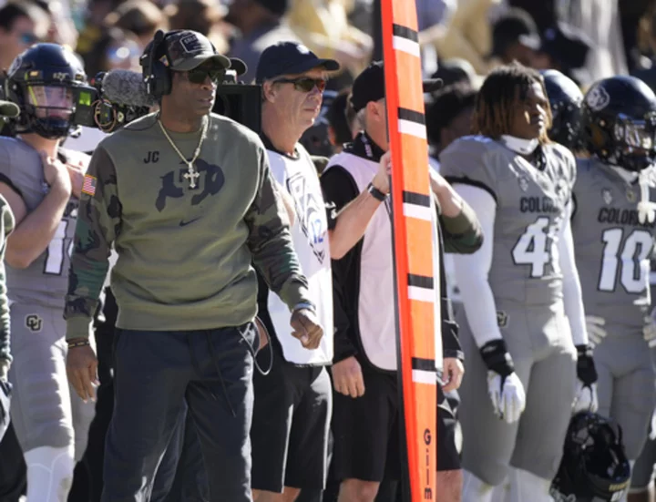 Colorado coach Deion Sanders says 'I'm here' amid speculation over future, opening at Texas A&M