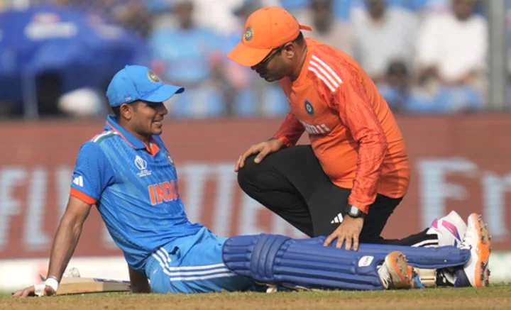 India opener Shubman Gill off injured when on 79 not out in Cricket World Cup semifinals