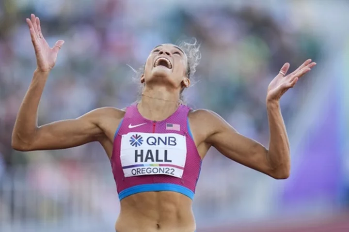 Spirited, candy-eating heptathlete Anna Hall has world title on mind and world record in sight