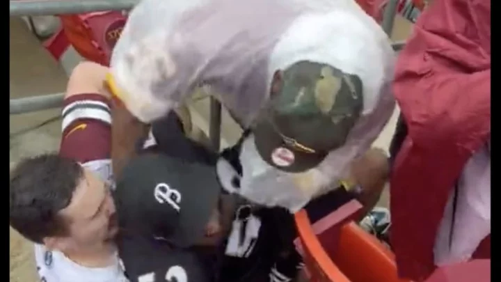 Violent Brawl Breaks Out Between Commanders Fan and Ravens Fan at FedEx Field