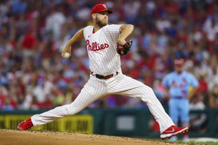 Wheeler strikes out 10, Phillies hit three homers in 12-1 win over Cardinals