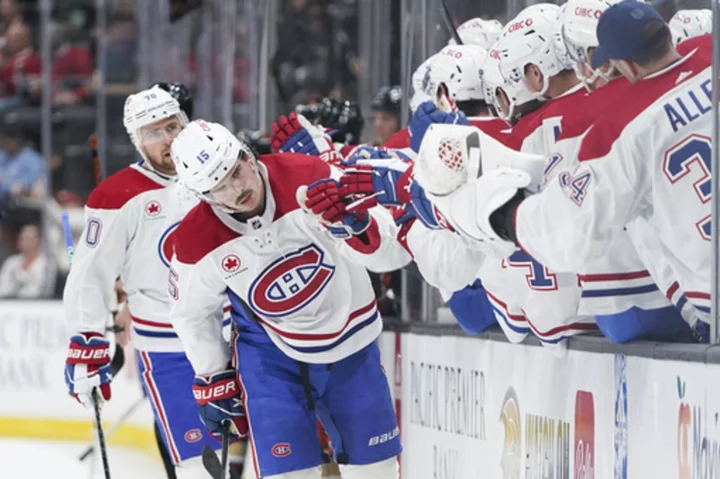Canadiens' Alex Newhook out 10-12 weeks with high ankle sprain