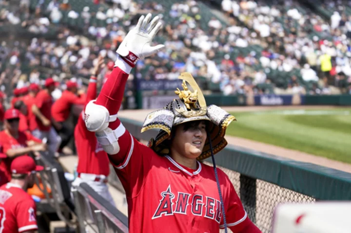 Ohtani homers twice, including career longest at 459 feet, Angels beat White Sox 12-5