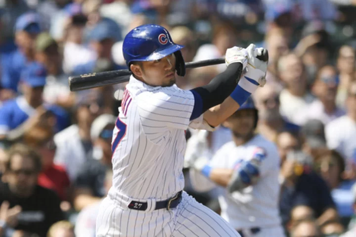 Seiya Suzuki hits 3-run double as Cubs beat Giants 8-2 for 4th straight win