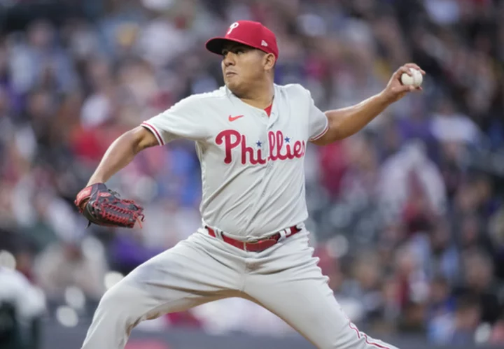 Suárez uneven in return, Phillies top Rockies 7-4 as Feltner exits after liner to head