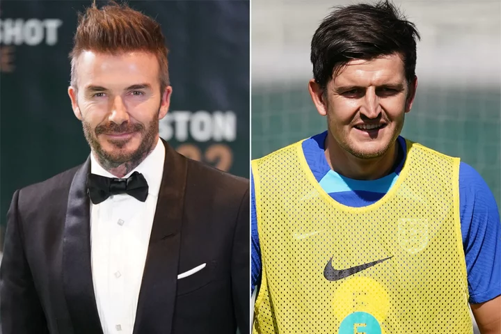 David Beckham’s support ‘meant everything’ to Harry Maguire in testing times