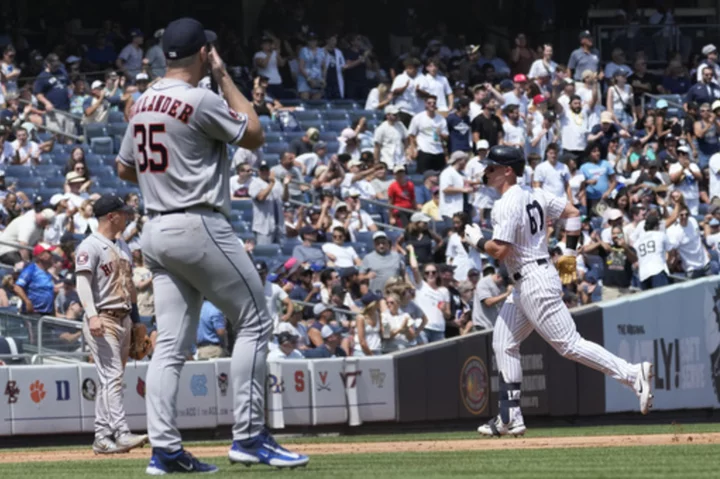 Justin Verlander pitches 7 innings to start second stint with Astros but loses 3-1 to the Yankees