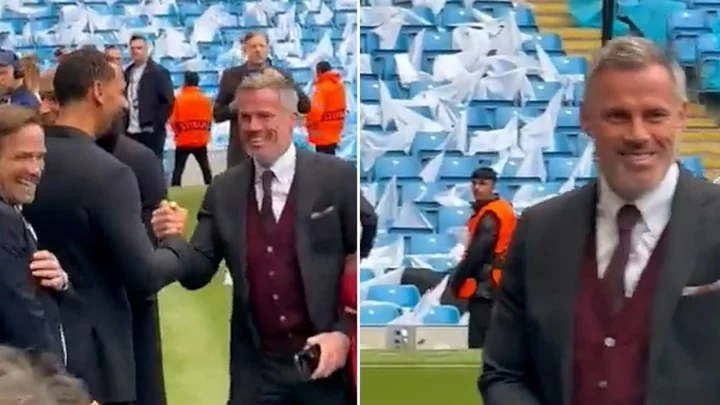 Jamie Carragher compared to broadband salesman thanks to hilarious photo