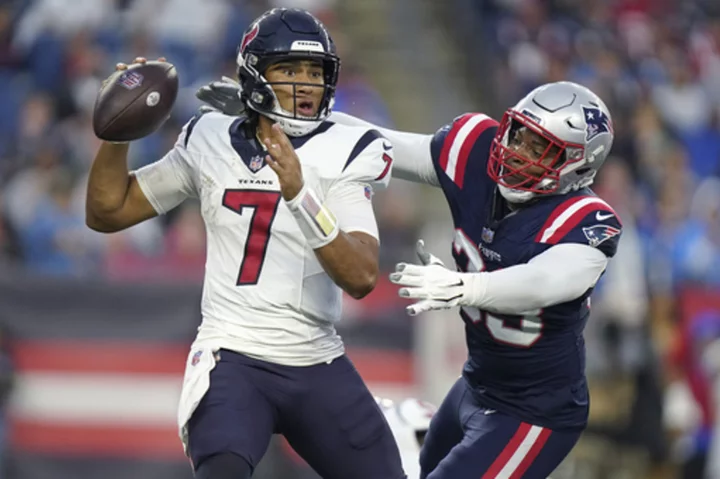 QB C.J. Stroud shaky in preseason debut as Texas beat Patriots 20-9