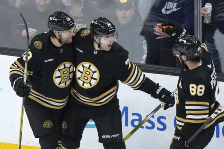 Swayman rebounds with a shutout as the Bruins blank the Sharks 3-0 to stop their 3-game skid