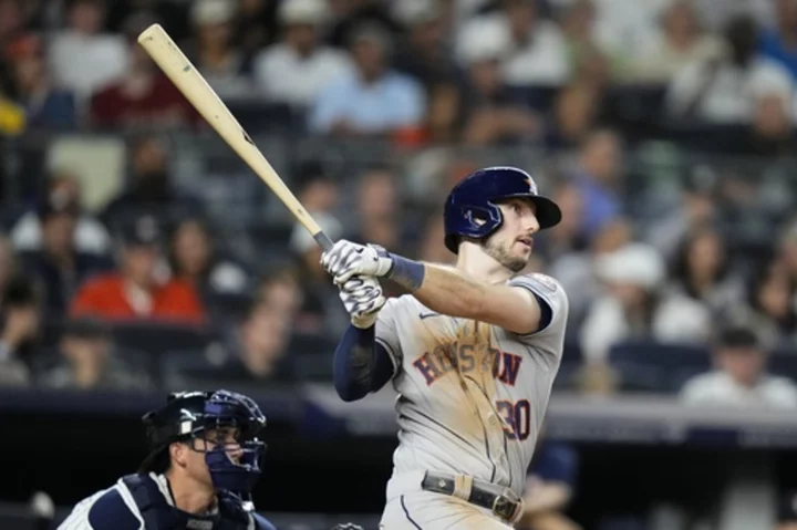 Yainer Diaz, Yordan Alvarez homer off Luis Severino to help Astros beat Yankees 7-3