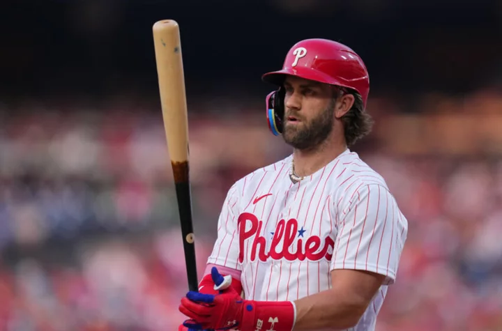 Bryce Harper’s controller got unplugged on incredibly strange strikeout