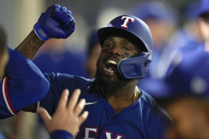 García, Dunning push Rangers to the brink of a playoff berth in a 5-0 win over the Angels