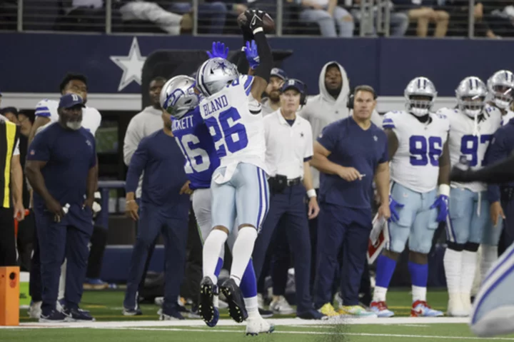 DaRon Bland has NFL-leading 8th interception for Cowboys after getting burned by Seahawks