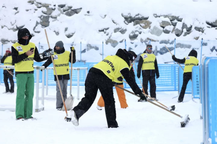 Heavy snowfall and strong winds force cancellation of first men's World Cup downhill at Matterhorn