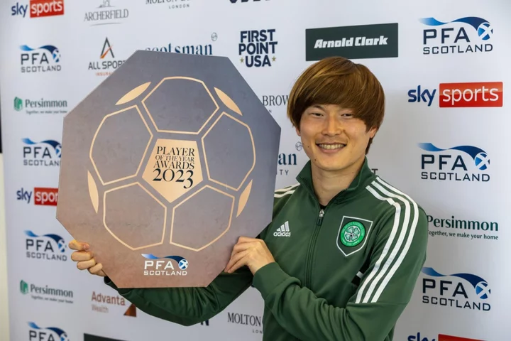 Celtic’s Ange Postecoglou and Kyogo Furuhashi take top PFA Scotland awards