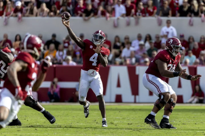 Milroe, No. 11 Alabama stage huge second-half rally, top No. 17 Tennessee 34-20