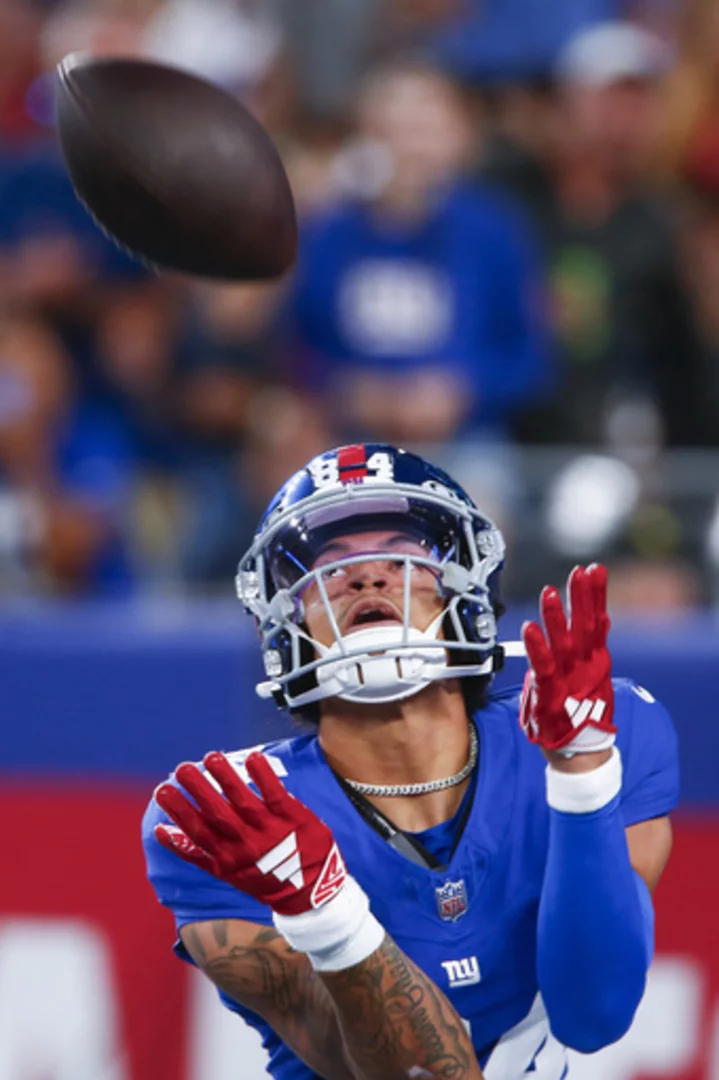 Giants rookie receiver Jalin Hyatt switches the number on his jersey to 13, Odell's old one