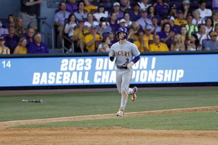 LSU's Dylan Crews is the winner of the Golden Spikes Award as the nation's top baseball player