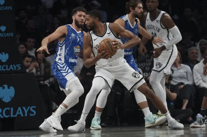 Mikal Bridges scores 23 points, Nets beat Ra’anana of Israel 135-103